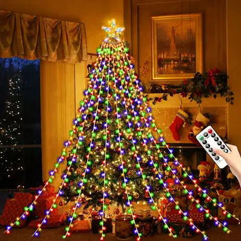 Božićne Led Svjetla sa Zvijezdama, USB-a Baterija, Daljinski Upravljač, Fantastičan Гирлянда, Lampa za Navidad, Ukras za božićno Drvce, u Zatvorenom prostoru, na Otvorenom