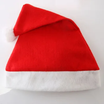 Božićno šešir pliš vrhunske sorte za odrasle, veliki plišani Božićno šešir sa špekulom, Crveni Djed Mraz za muškarce i žene