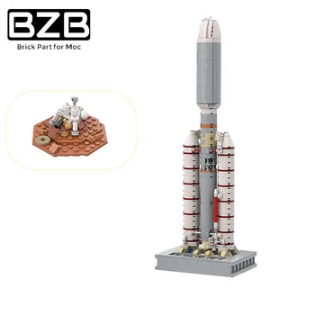 BZB MOC 61281 Titan III Raketno Oružje Igračka lanser Huygens Saturn Sonda Dječak Dječje Razvija Igračka Rođendan Božićni Poklon