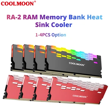 COOLMOON RA-2 RAM Memory Bank Радиаторный Hladnjak ARGB Šarene Treperi Razdjelnika Topline Za PC Pribor Za Stolna Računala