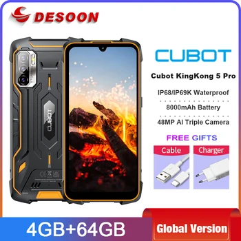Cubot KingKong Pro 5 4G 64GB IP68/IP69K Vodootporan, Izdržljiv Smartphone 8000 mah 48 Mp Trostruka Skladište Android 11 NFC Mobilni Telefon