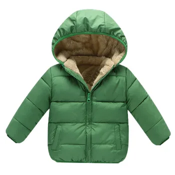 CUTEMOON/kaput za dječake, zimske tople debele jakne s kapuljačom za djecu, monotono gornja odjeća, dječja pamučne флисовые baršun jakne