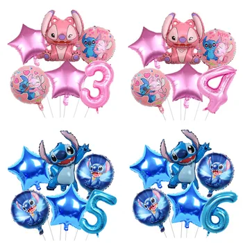 Disney Bod Baloni Pink Lilo i Stitch Crtani djevojka Rođendan Dekoracija Bod Latex Baloni Set Igračaka Dječji Dar