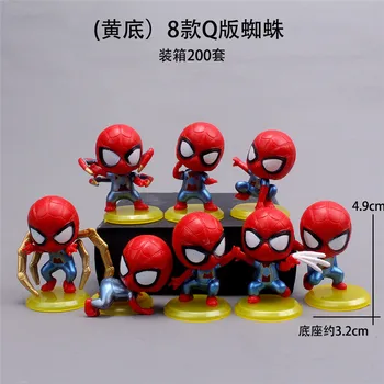 Disney i Marvel Avengers spider-Man 8 kom./compl. 5 cm Figurica Držanje Anime Nakit Kolekcija Figurica Igračka model djeca