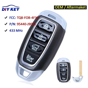 DIYKEY OEM/Tehnika Pametan automobilski ključ s daljinskim upravljanjem, 4 tipke, privjesak za Hyundai Kona 2019-2021 P /N: 95440-J9001 FCC-a: TQ8 FOB 4F19
