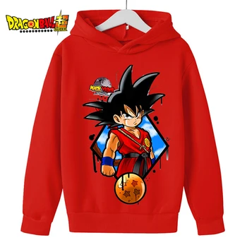 Dječaci Japan Anime Dragon Ball Z Goku Crtani Anime Hoodies Dječje Odjeće Tinejdžerske Majice Dječje Veste U stilu hip-Hop s Uzorkom Goku