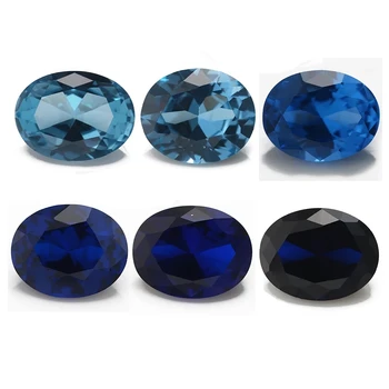 Dragulji spinel ovalnog oblika veličine 3кс5~10кс12мм blue sintetičkih za nakit 113# 112# 114# 106# 109# 120#