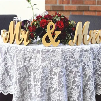 Drveni Gospodin i Gospođa Vjenčanje Znak Brojke Svadbenog Stola Slova Zgodna i Elegantna Recepcija Stola Znak Svadbena Dekoracija