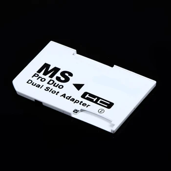 Dual-slot Za Micro SD, SDHC, TF memorijske kartice MS Card Pro Duo Reader Adaptacija Skup kartica Dual kartica Bijele Boje Za P S P Kartice Bijele Boje