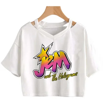 Džem i Hologrami t-shirt ženska odjeća za par estetski harajuku majica sa po cijeloj površini u stilu тамблер ulica grafički ženske majice