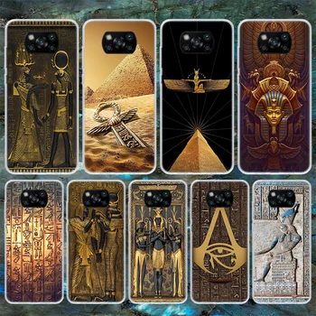 Egipat Nefertiti Anubis Ankh Faraon Mekana Torbica Za Telefon Xiaomi Poco Pro X3 X4 NFC M4 M3 M2 F3 F2 F1 Mi Note 10 Lite A3 A2 A1 CC9