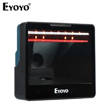 Eyoyo 2D Stolni Skener bar kodova Zračenjem za telefoniranje bez korištenja ruku 1D USB Žičani Stolni Čitač bar kodova PDF417 Skeniranje zaslona s QR-slike