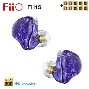 FiiO FH1s Hi-Res 1BA + 1DD Slušalice IEM s odvojivim kabelom 2pin / 0,78 mm (Knowles 33518,13,6 mm Dinamički)