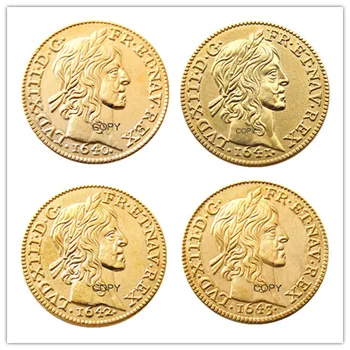 Francuska 1640 -1643 Zlatne kovanice u stilu LUJA XIII - 1/2 луидора