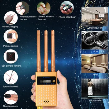 G619 Profesionalni Bežičnu CDMA RF Detektor Signala GSM Bug GPS Tracker za Otkrivanje Finder Radio Skener Anti Izravna Skladište 3 Antene