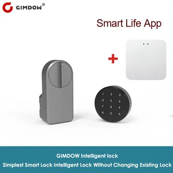 GIMDOW Bluetooth-kompatibilni Gateway TUYA Smart Door Lozinku Električni Hotelski Apartman Za Sigurno Digitalni Kabinet Sigurnosti
