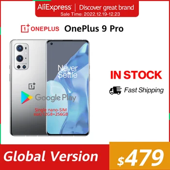 Globalna verzija OnePlus 9 Pro 5G Smartphone 9Pro 12 256 GB Snapdragon 888 120 Hz Tekući prikaz 50 Mp Skladište 50 W Wireless