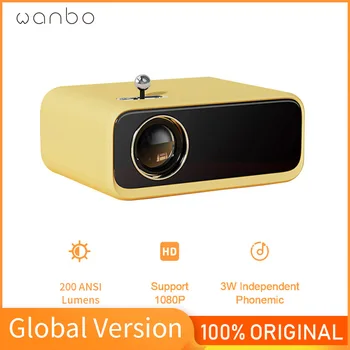 Globalna verzija Wanbo X1 Mini projektor Podržava 1080 P 200 ANSI Lumena 800*480 P Led Prijenosni Projektor s Punim Staklenim objektivom za kućno kino