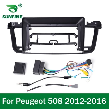 GPS auto Navigacijski sustav Stereo Za Peugeot 508 2012-2016 Radio Fascije Ploču Okvir Pogodan 2Din 9 inča Crtica na zaslon uređaja