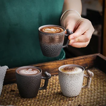 Gruba keramika espresso šalica starinski čekić predložak master Čajna Šalica antički prirodni pećnica čajna šalica za kavu bubalo