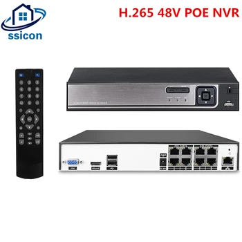 H. 265 48 U POE NVR 8MP, 4CH int 8CH Mrežni video snimač Za video Nadzor i Prepoznavanje Lica Za 4 DO CCTV IP Kamera Sigurnosni Sistem