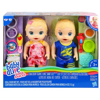 Hasbro Baby Alive Nestašan Slatka Skup Blizanaca Figurice Djevojka Igre Kuća Igračka Lutka Dječji Dar