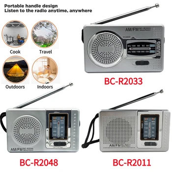 HiFi Music Player Radio dual-band AM FM Ručni Pokazivač Radio Teleskopska Antena sa Napajanjem iz Baterije 3,5 mm Priključak za Starije Osobe