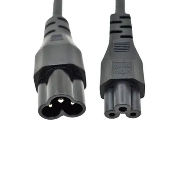 IEC 320 C6-C5 3-pinski utikač-utikač Djetelina kratki kabel napajanja ac adapter kabel 50 CM Za Notebook ac Adapter