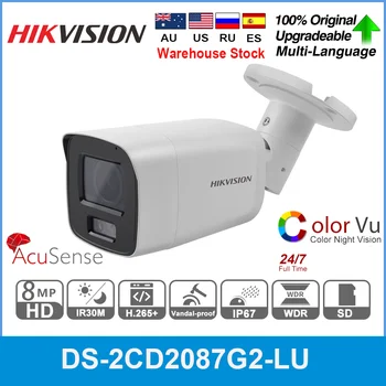 IP kamera Hikvision 4K 8MP Bullet DS-2CD2087G2-LU ColorVu Mreže AcuSense PoE Mikrofon za video Nadzor Boji H. 265 +