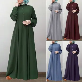 Islamsko Europski Haljina Однотонный Ogrtači Za Kupanje S Mirisom Dubai Turski Muslimansko Haljina Ženske Haljine Plus Size Turske Haljine Mujer