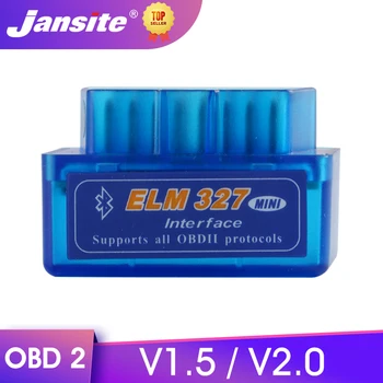 Jansite Mini Elm327 OBD2 Skener Bluetooth OBD Auto-Dijagnostički Alat Čitač Koda za Android Engleskom Auto Oprema 1,5/2,0
