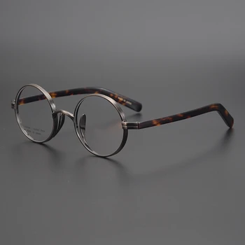 Japan Čisti Titan John Lennon Muške Naočale Okrugle Naočale Računalni Kratkovidnost Presbyopia Okvira Za Naočale, KMN Naočale