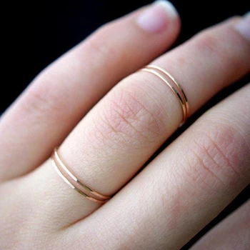 Jednostavni Prsten Od Nehrđajućeg Čelika Za Žene I Muškarce, Elegantan Prsten U Korejskom Stilu, Prstenje Za Parove, Nakit, Jednostavne Modni Nakit R826