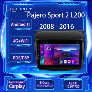 JIULUNET 8-jezgreni auto Radio Android 11 Za Mitsubishi Pajero Sport 2 Triton L200 2008-2016 Auto Media player Navigacija