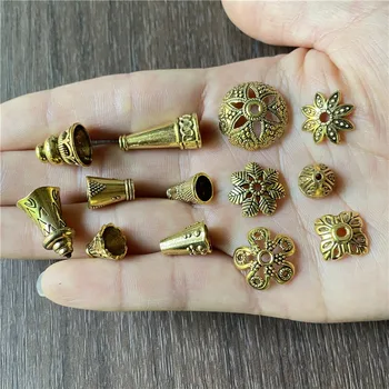 JunKang 30 kom. mješoviti stranka različitih oblika kraja DIY ogrlice ručne izrade narukvica perle kape veleprodaja nakita