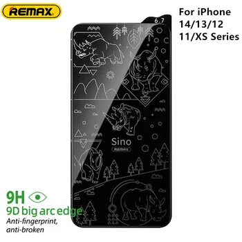 Kaljeno staklo REMAX Full Cover 9H za iPhone 14 14Pro/13/12/11/ Zaštitna folija za ekran serije XS 0,3 mm взрывозащищенная