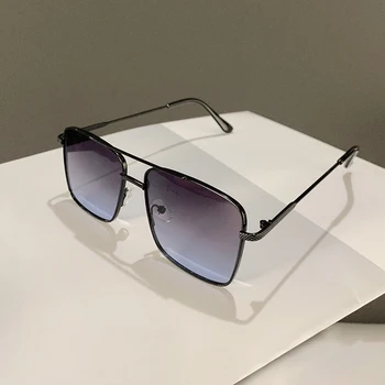 KAMMPT Boxy Vintage Naočale za Muškarce i Žene 2022 Trendy Retro gradijent ispunjava Nijanse Luksuzni Brand Dizajn UV400 Sunčane Naočale Naočale