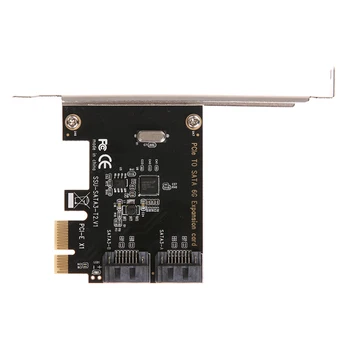 Kartica za proširenje PCI-E PCI-3.0 s Nosačem, 4-Port Adapter za proširenje SATA III 6gbps, kartica pci e sata3 sata 3 Za майнинга