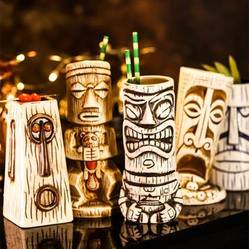 Keramičke Havajski Mugs U Stilu Tiki, Zabavna Šalica, Kreativna Čaše Za Koktele, Pivo Čaše za vino, Čaše za Martini, Šalice za Piće, demitasse, Poklon za Muškarce