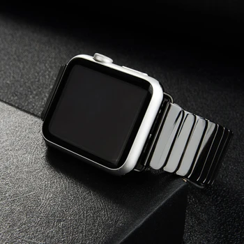Keramički remen za Apple Watch Band 44 mm 40 mm iwatch 42 mm 38 mm Luksuzni narukvica od nehrđajućeg čelika za Apple Watch series 5 4 3 JI 6
