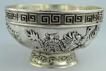 Kineski Rijetke Predmete Stare ručne Tibet - Srebrna posuda od metala ručni rad