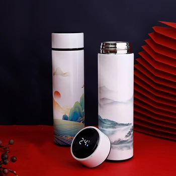 Kineski Stil Intelektualni Termos Kava Bubalo 304 Vakuumska Boca Od Nehrđajućeg Čelika s Varenje Čaj Термокружка Boca Za Vodu Najbolji Poklon