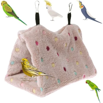 Kućni Ljubimac Je Papagaj Viseća Ptica Rotirajući Krevet Kuća Od Samta Zima Toplo Stanica Gnijezdo Šator Visoke Kvalitete