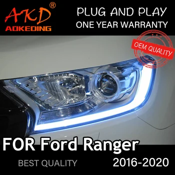 Lampe Za vozila Ford Ranger 2016-2018 auto roba LED DRL Hella 5 Xenon Leće Hid H7 Everest Auto Oprema