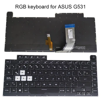 Latinska tipkovnica s pozadinskim osvjetljenjem RGB za ASUS ROG G531 G531GW G531GU G531GD G531G G512 LA gaming tipkovnice laptop šarene svjetlo 561SF11