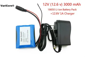 Li-ion punjiva baterija 18650 kapaciteta 12 3000 mah i punjač 12,6 U 1A za kamere za video nadzor