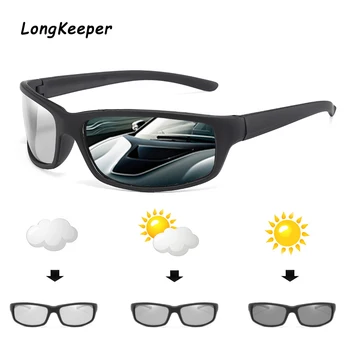 Longkeeper 2020 Marke Trg Photochromic Sunčane Naočale Gospodo Polarizirane Naočale Retro Ženske Sunčane Naočale Za Vožnju Crna UV400 Gafas de