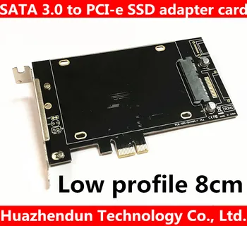 Low profile adapter DEBROGLIE DB-2016 SATA III za PCIe SSD-kartice WINDOWS
