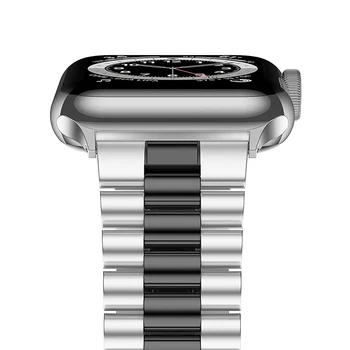 Luksuzni Remen za Apple Watch 7 Band 41 mm 45 mm Narukvica Narukvica od nehrđajućeg Čelika za iwatch 7 6 5 3 40 mm 44 mm Uzicom za Ručni sat