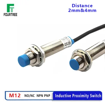 M12 Beskontaktni prekidač Metalni Induktivni senzor blizine otkrivanje Udaljenosti od 2 mm 4 mm PNP/NPN NO NC DC 6-36 U AC 90-250 U LJ12A3